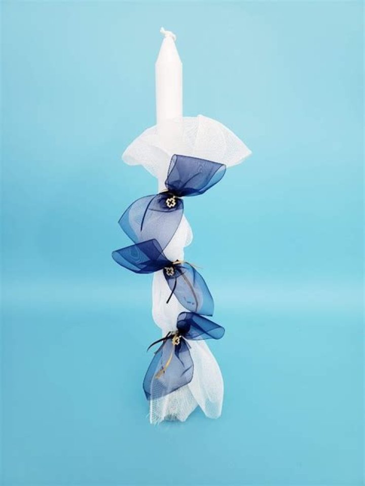 Costa Baptismal Greek Orthodox Candle — Blessed Celebration